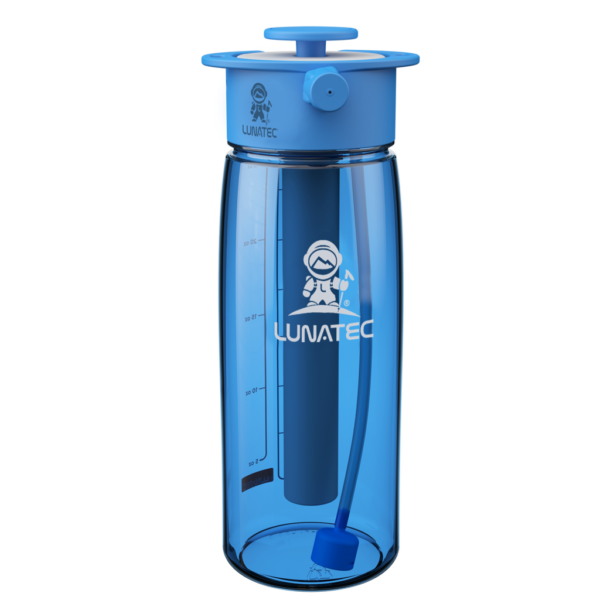 Blue hydration spray bottle