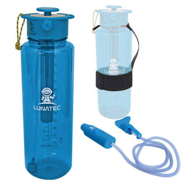 Lunatec Aquabot Water Bottle - Spray Your Water, Green